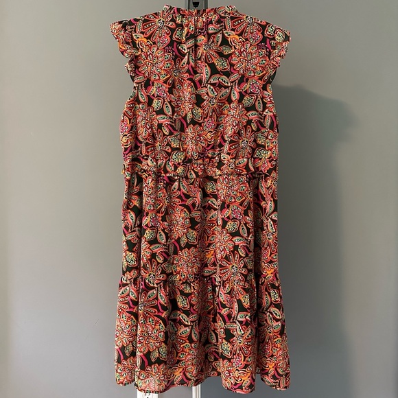 J Crew Ruffle V Neck Mini Dress - Picture 5 of 11